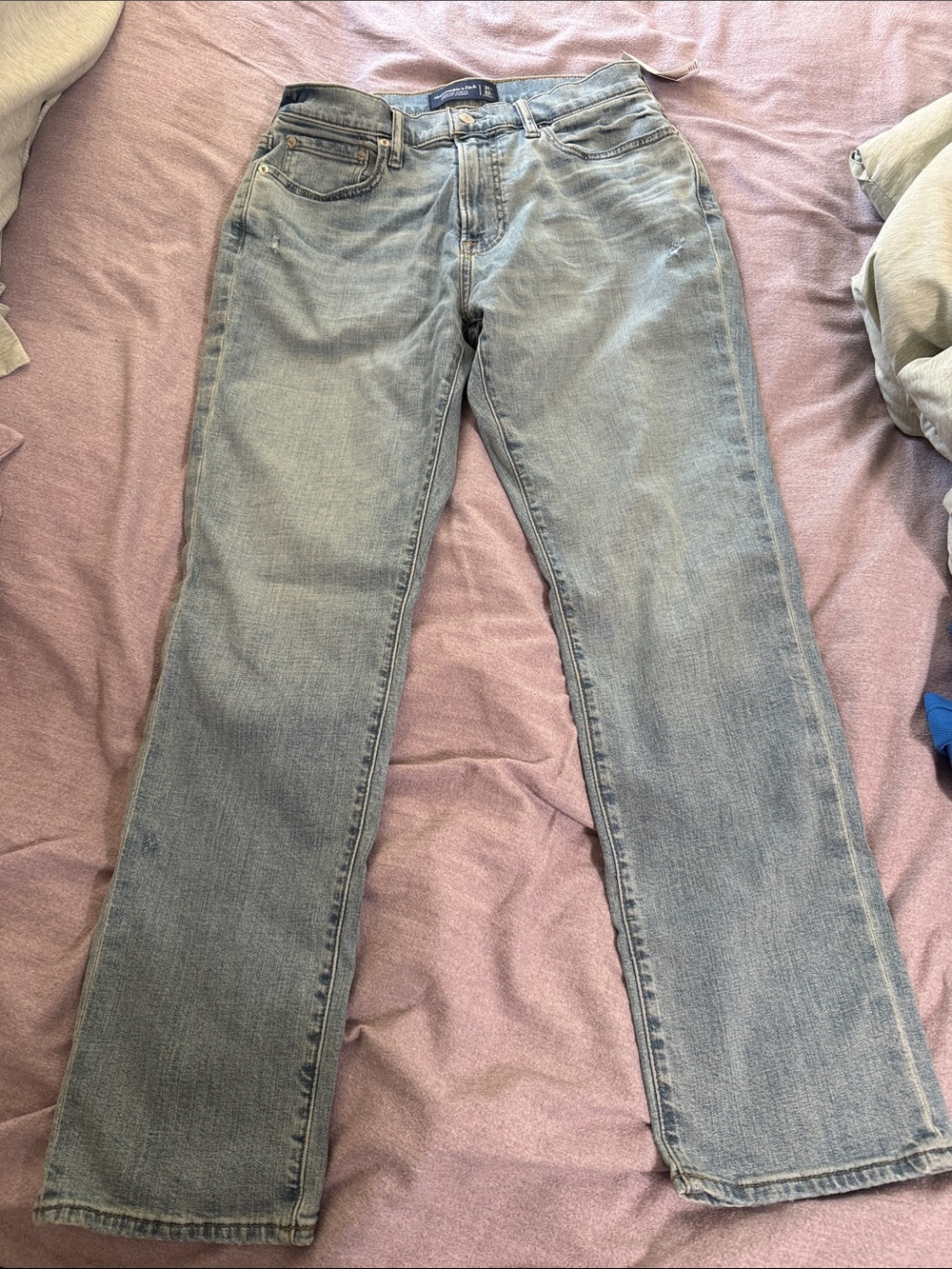 Abercrombie & Fitch Light Blue Straight Jeans